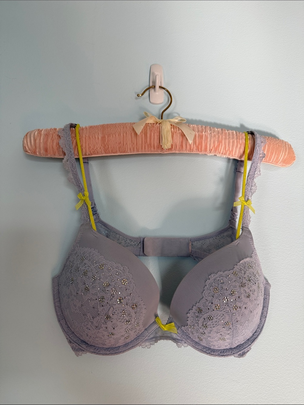 Victoria's Secret Blue Lavender Dream Angels Push-Up Bra